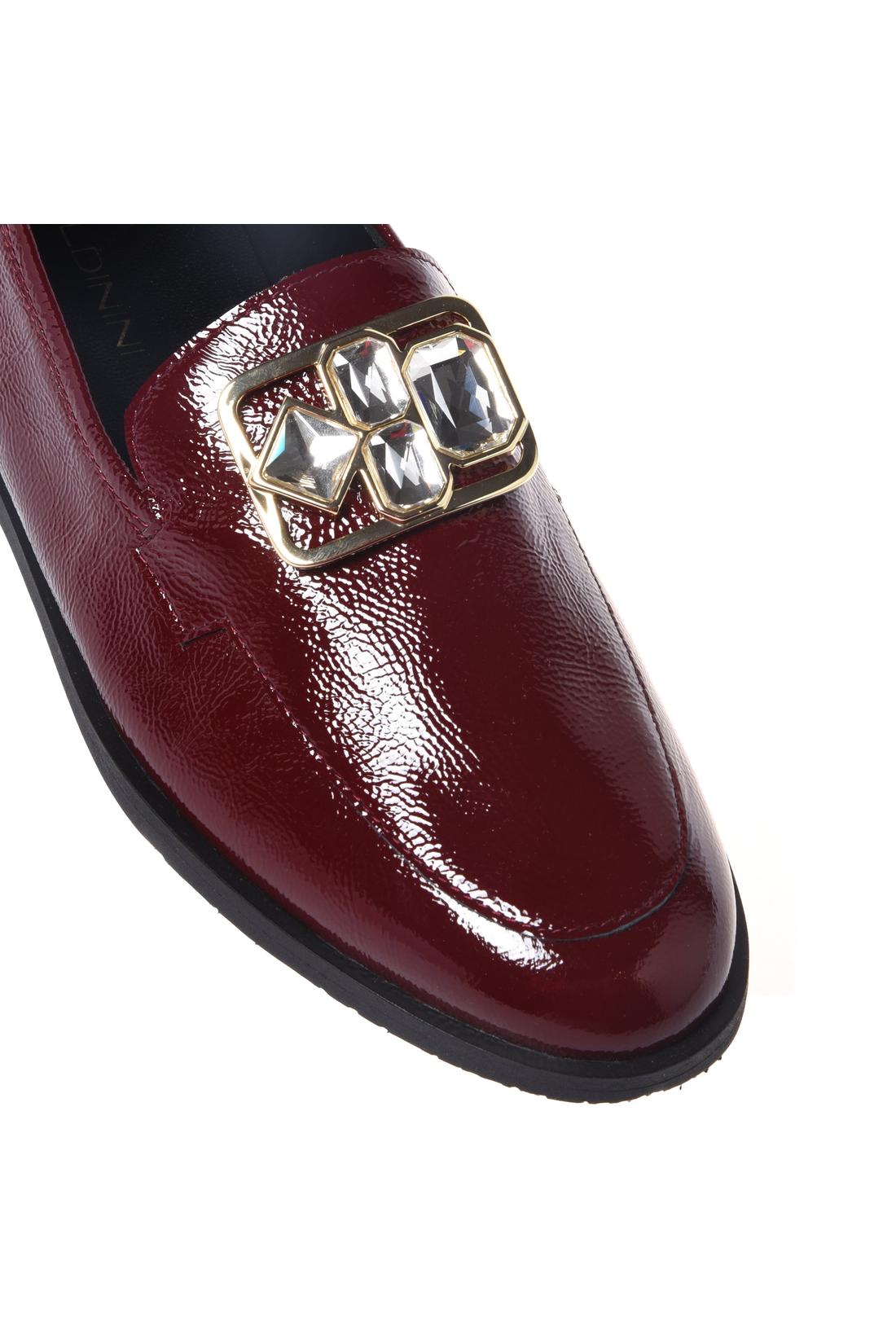 Baldinini-Burgundy Naplak leather loafers-Flache Schuhe-Black-Deal-Outlet-by-ARCHIVIST