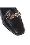 Baldinini-Black Nappa leather loafers-Flache Schuhe-Black-Deal-Outlet-by-ARCHIVIST