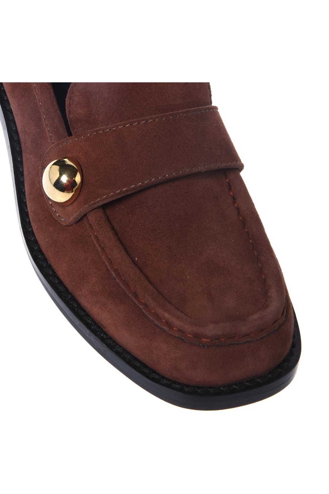 Baldinini-Brown suede loafers-Flache Schuhe-Black-Deal-Outlet-by-ARCHIVIST