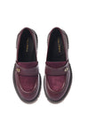 Baldinini-Burgundy suede and leather loafers-Flache Schuhe-Black-Deal-Outlet-by-ARCHIVIST