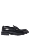 Baldinini-Black brushed leather loafers-Flache Schuhe-Black-Deal-Outlet-by-ARCHIVIST