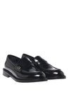 Baldinini-Black brushed leather loafers-Flache Schuhe-Black-Deal-Outlet-by-ARCHIVIST