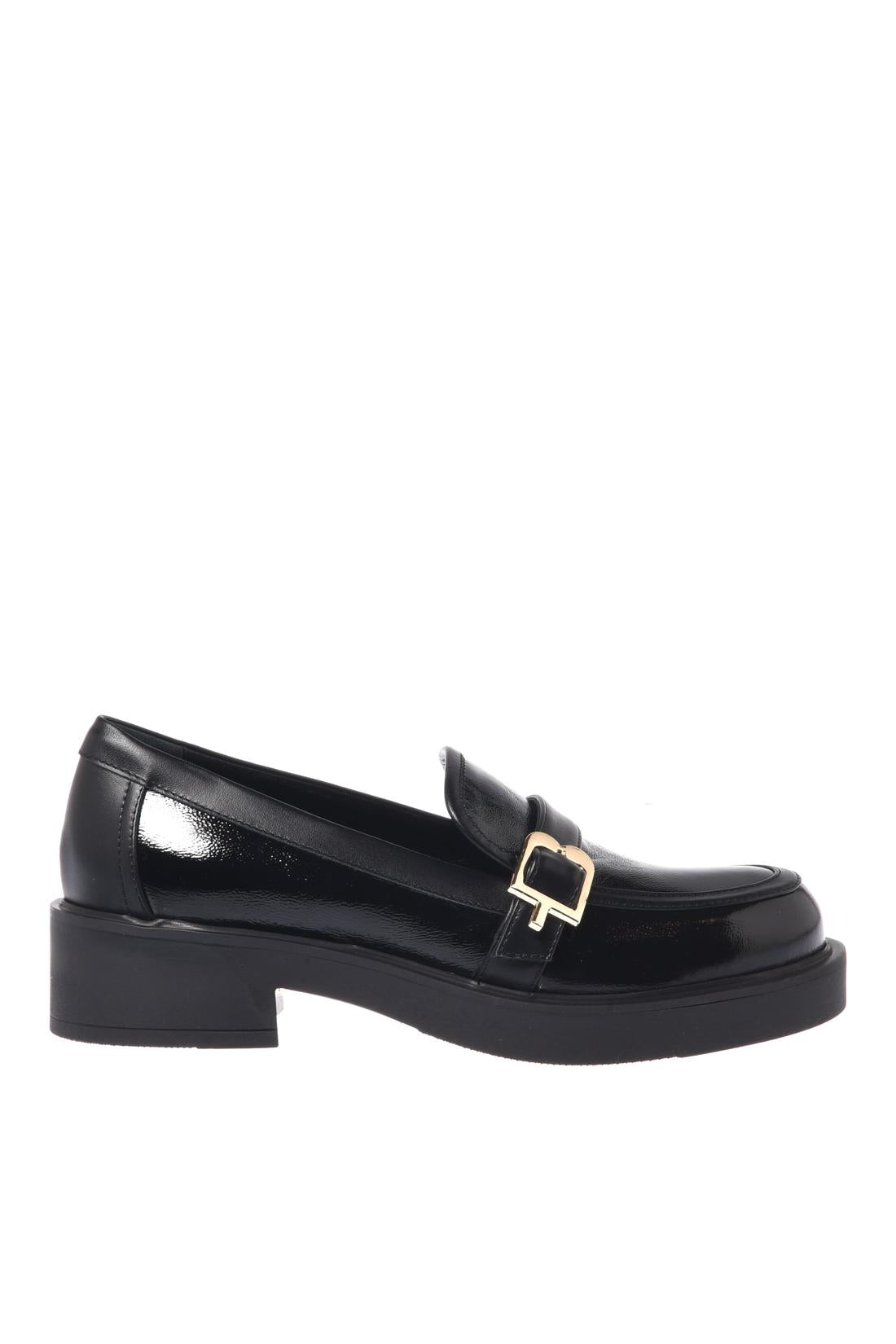 Baldinini-Black nappa leather loafers-Flache Schuhe-Black-Deal-Outlet-by-ARCHIVIST