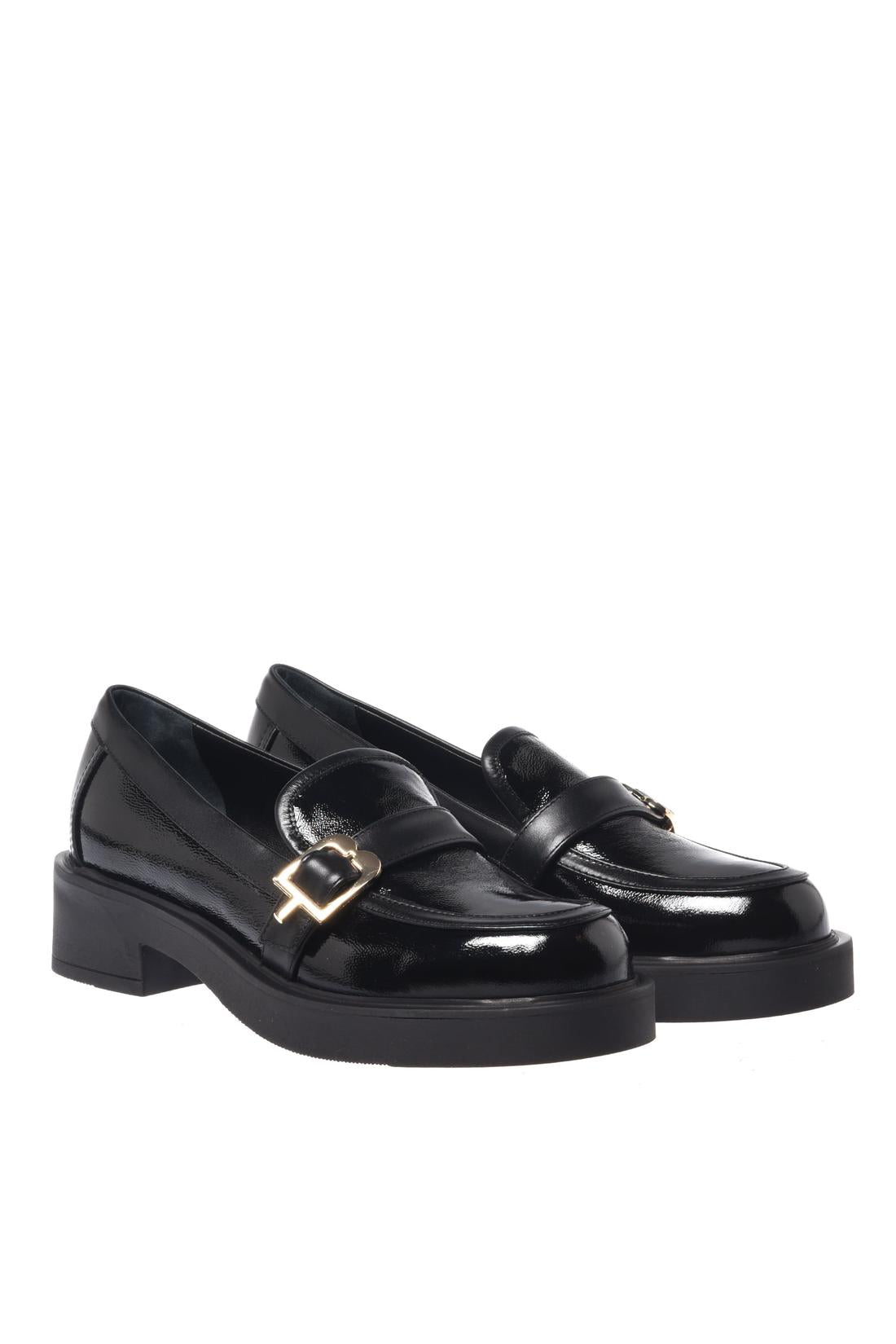Baldinini-Black nappa leather loafers-Flache Schuhe-Black-Deal-Outlet-by-ARCHIVIST
