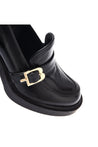 Baldinini-Black nappa leather loafers-Flache Schuhe-Black-Deal-Outlet-by-ARCHIVIST