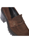 Baldinini-Dark brown suede leather loafers-Pumps-Black-Deal-Outlet-by-ARCHIVIST