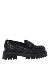 Baldinini-Black quilted eco-Nappa loafers-Flache Schuhe-Black-Deal-Outlet-by-ARCHIVIST