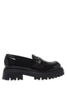 Baldinini-Black Naplak leather loafers-Flache Schuhe-Black-Deal-Outlet-by-ARCHIVIST