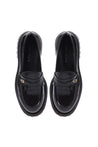 Baldinini-Black Naplak leather loafers-Flache Schuhe-Black-Deal-Outlet-by-ARCHIVIST