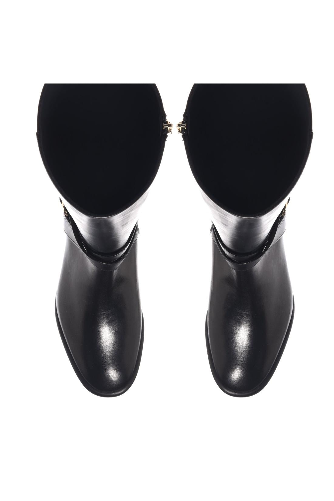 Baldinini-Boots in black leather-Stiefel & Stiefeletten-Black-Deal-Outlet-by-ARCHIVIST