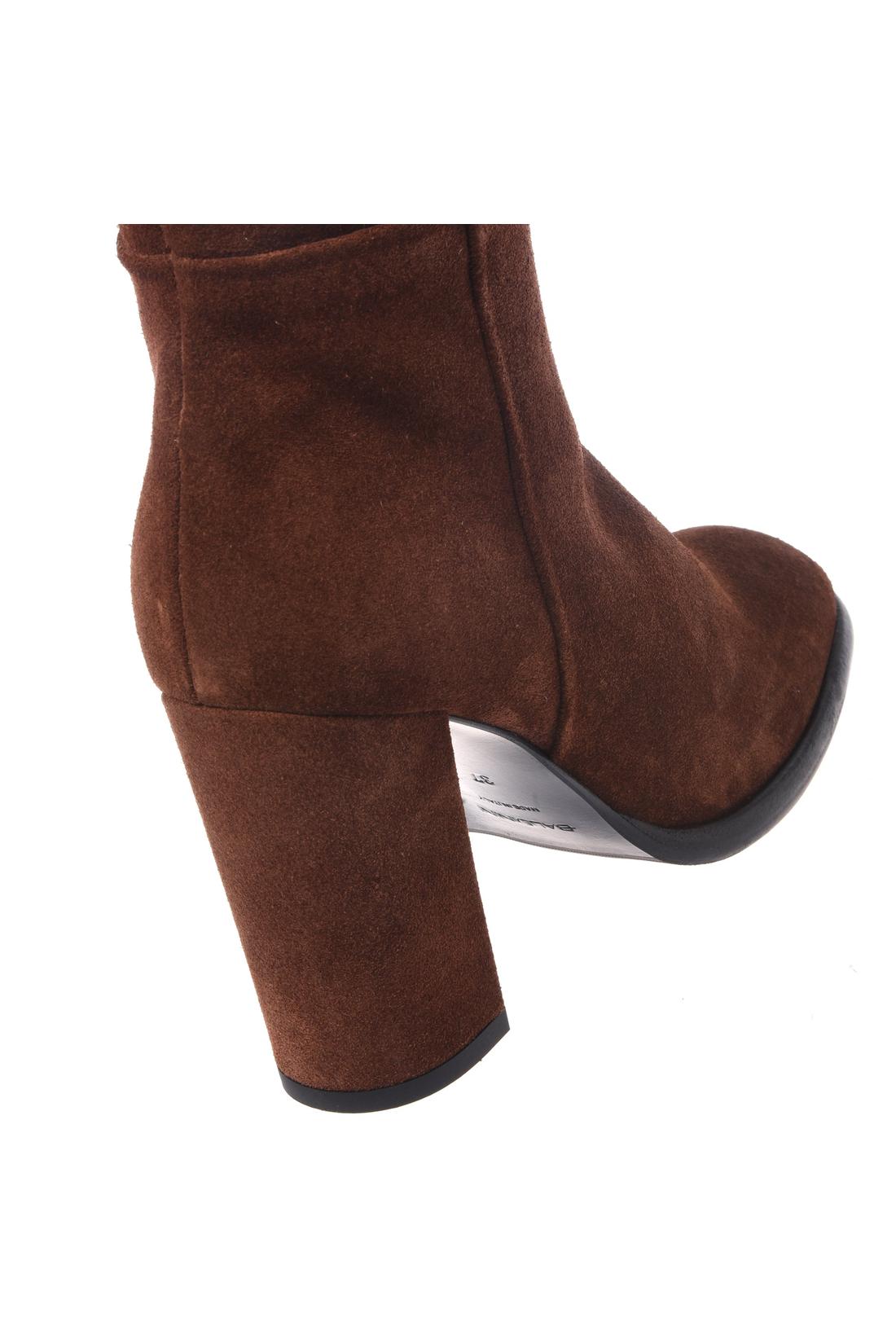 Brown suede boots