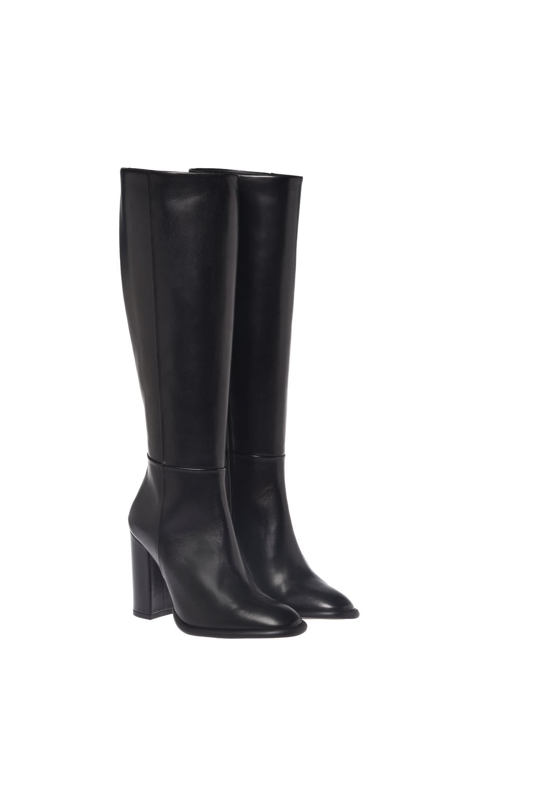 Baldinini-Black Nappa leather boots-Stiefel & Stiefeletten-Black-Deal-Outlet-by-ARCHIVIST