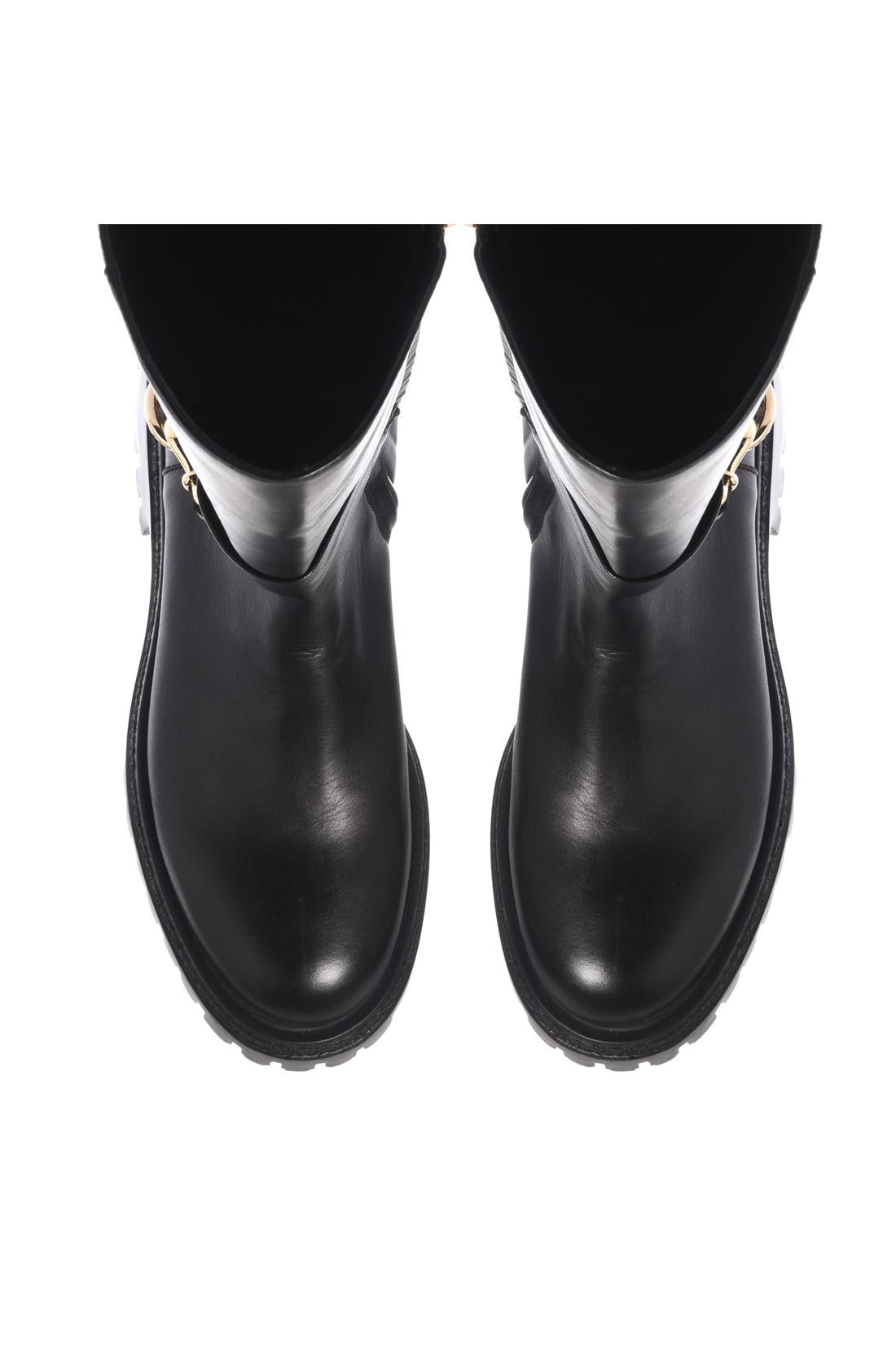 Baldinini-Black leather boots-Stiefel & Stiefeletten-Black-Deal-Outlet-by-ARCHIVIST