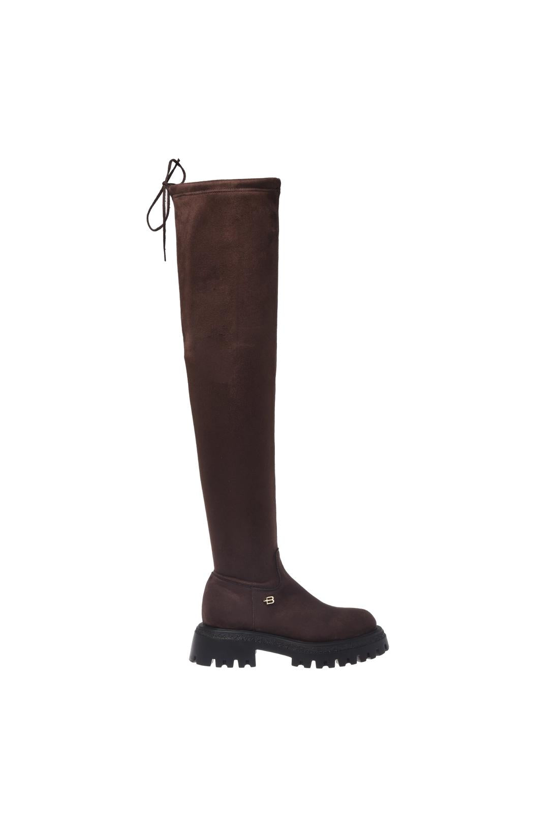 Baldinini-Boot in dark brown eco suede-Stiefel & Stiefeletten-Black-Deal-Outlet-by-ARCHIVIST