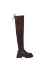 Baldinini-Boot in dark brown eco suede-Stiefel & Stiefeletten-Black-Deal-Outlet-by-ARCHIVIST