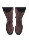 Baldinini-Boot in dark brown eco suede-Stiefel & Stiefeletten-Black-Deal-Outlet-by-ARCHIVIST