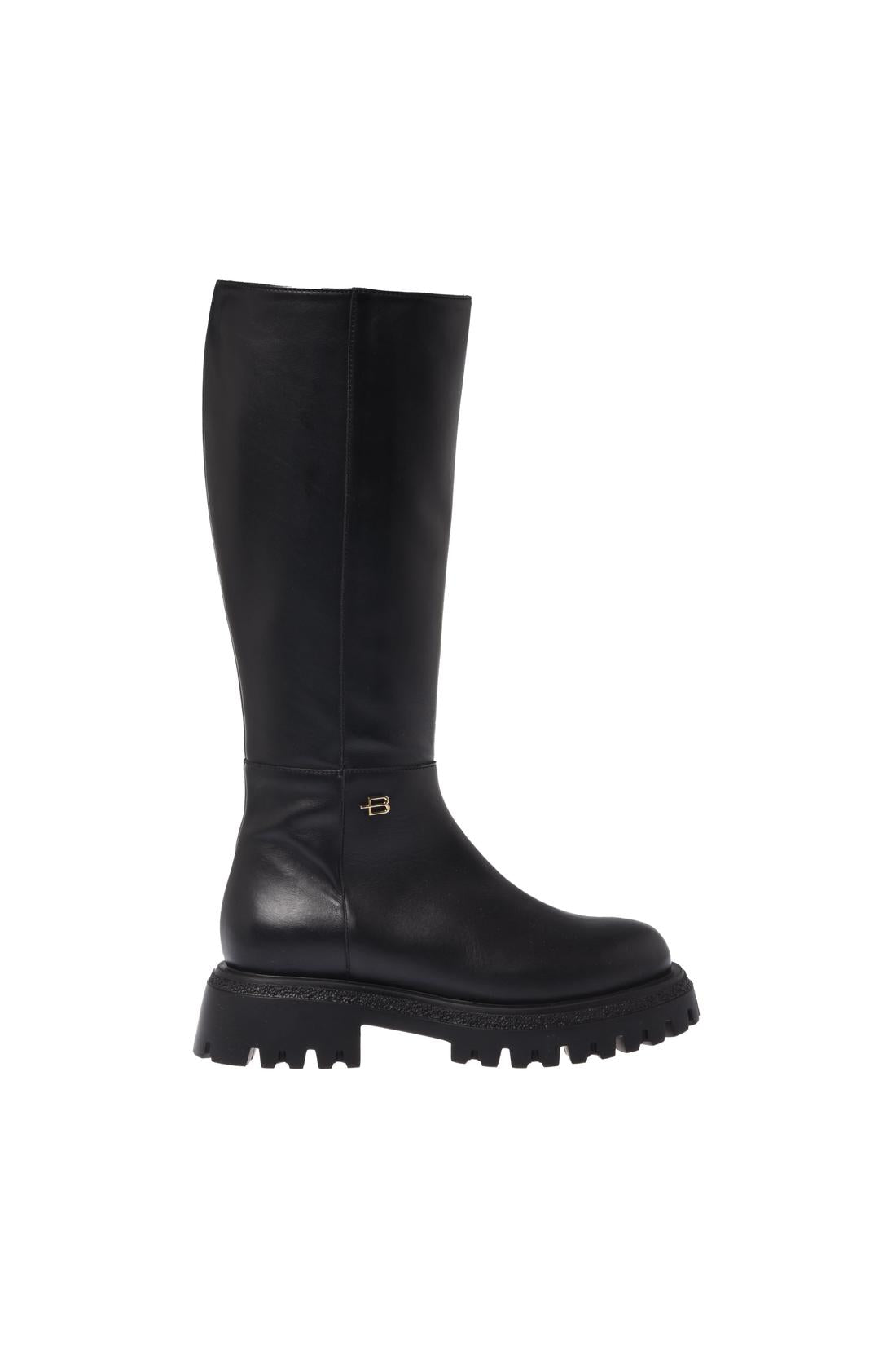 Baldinini-Boots in black leather-Stiefel & Stiefeletten-Black-Deal-Outlet-by-ARCHIVIST