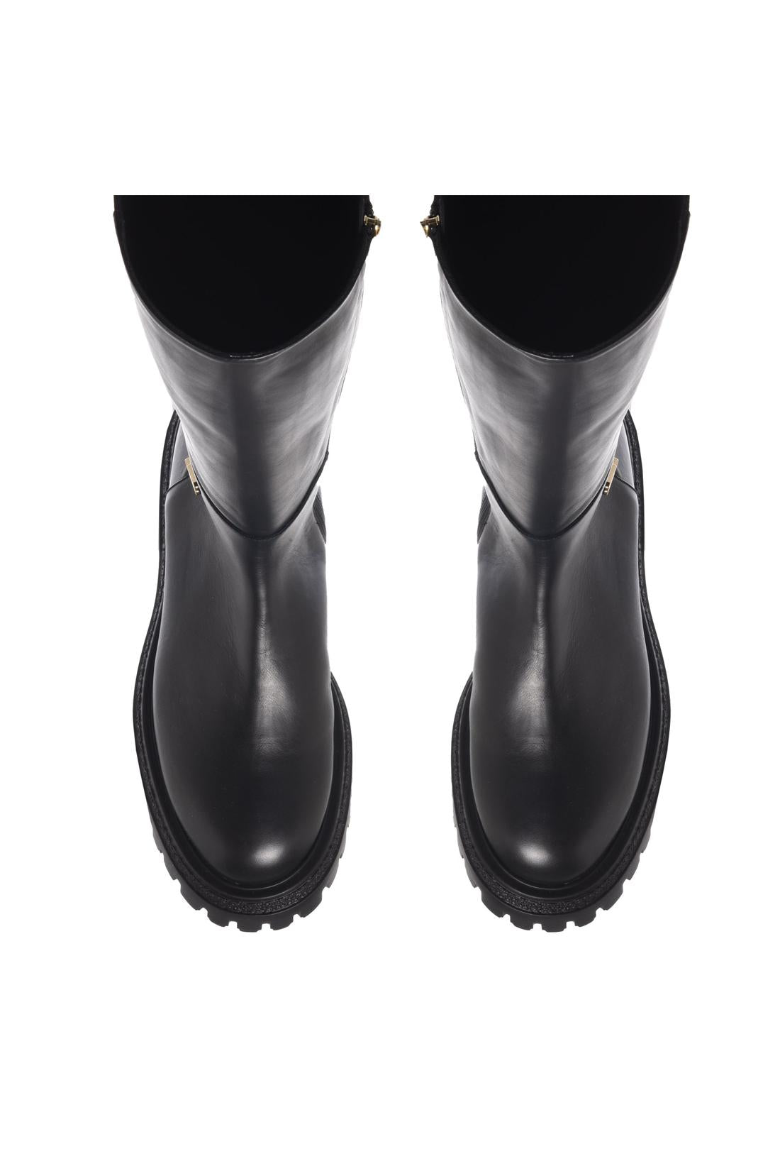 Baldinini-Boots in black leather-Stiefel & Stiefeletten-Black-Deal-Outlet-by-ARCHIVIST