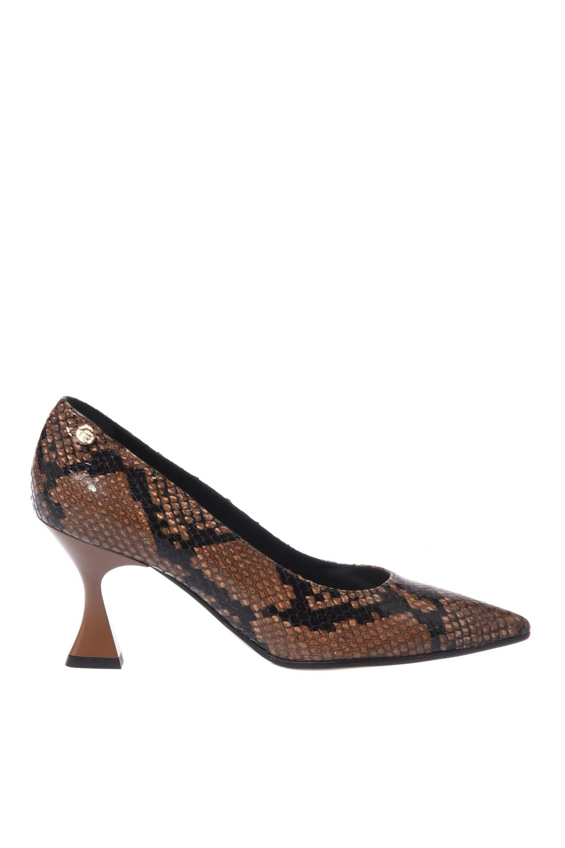 Baldinini-Brown snake print court shoes-Pumps-Black-Deal-Outlet-by-ARCHIVIST