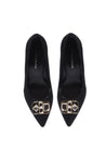 Baldinini-Black suede court shoes-Pumps-Black-Deal-Outlet-by-ARCHIVIST