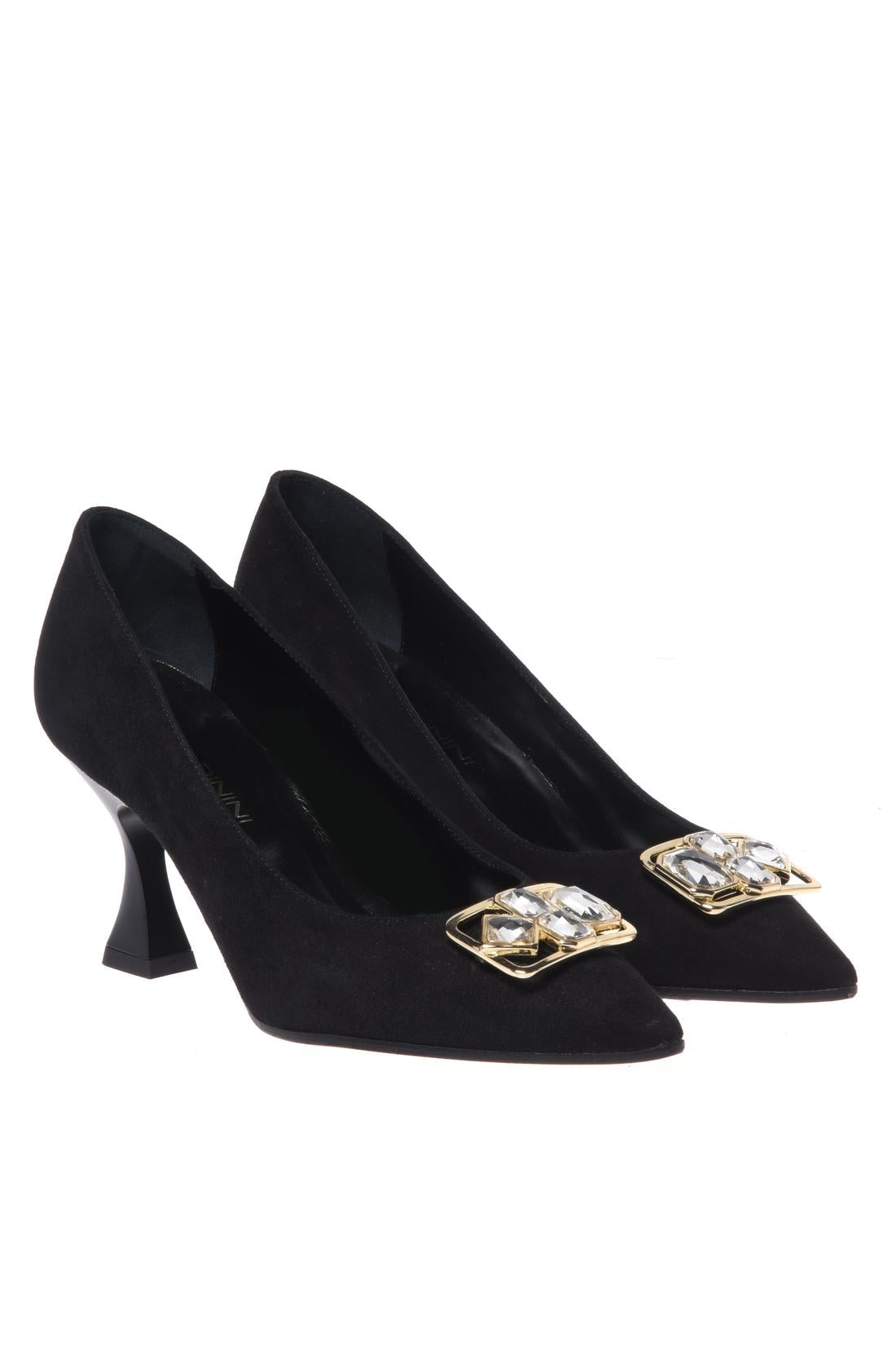 Baldinini-Black suede court shoes-Pumps-Black-Deal-Outlet-by-ARCHIVIST