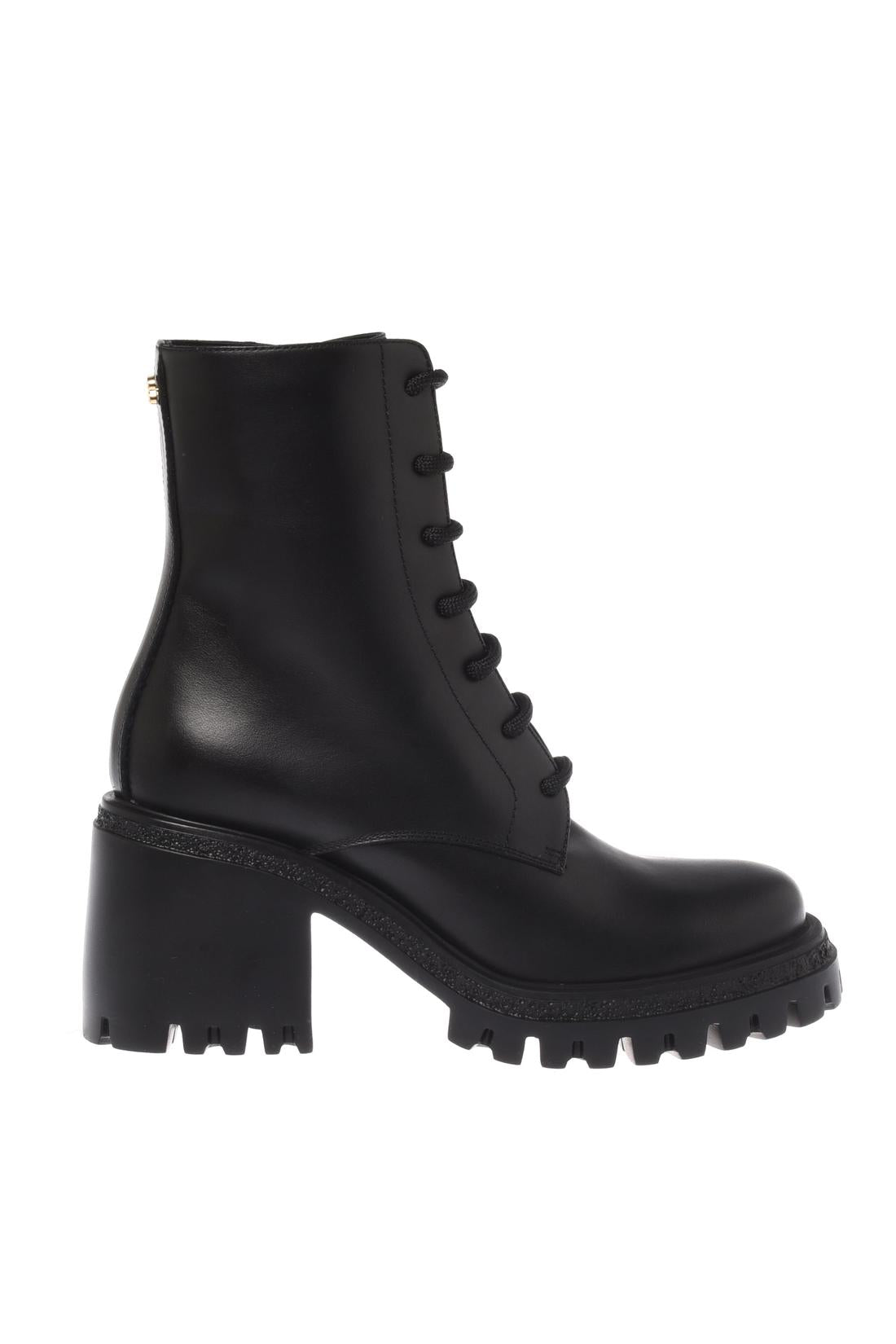 Baldinini-Ankle boots in black leather-Black-Deal-Outlet-by-ARCHIVIST