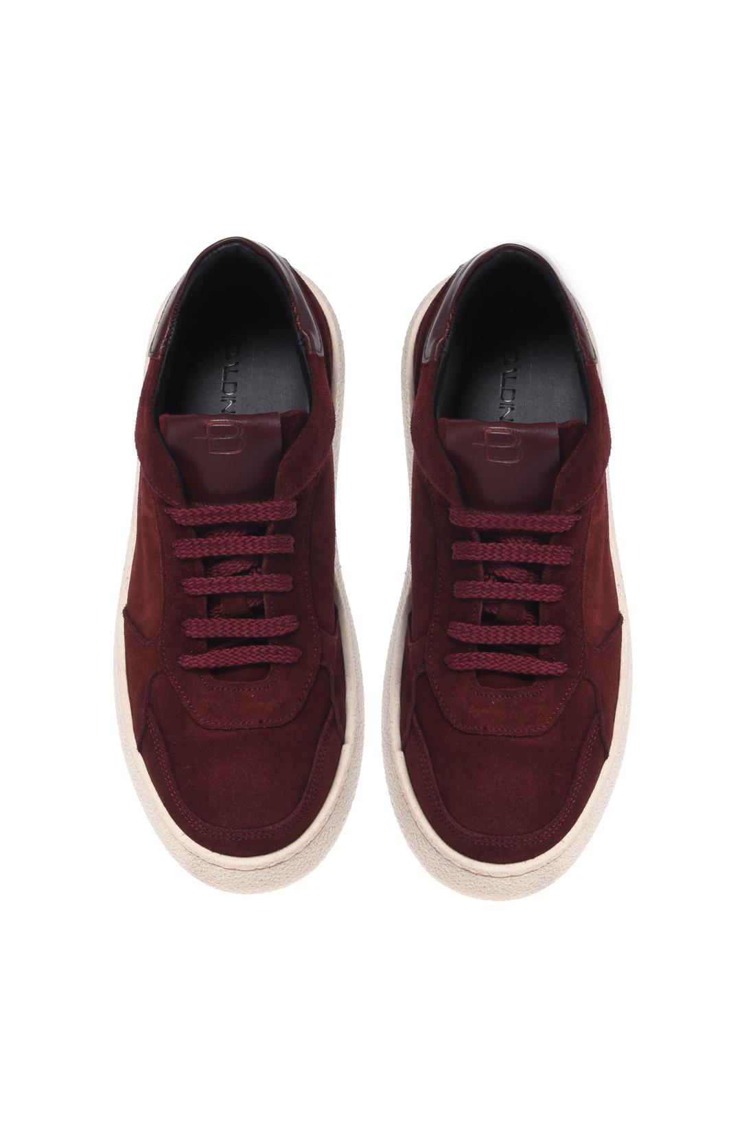Baldinini-Burgundy suede leather trainers-Sneaker-Black-Deal-Outlet-by-ARCHIVIST