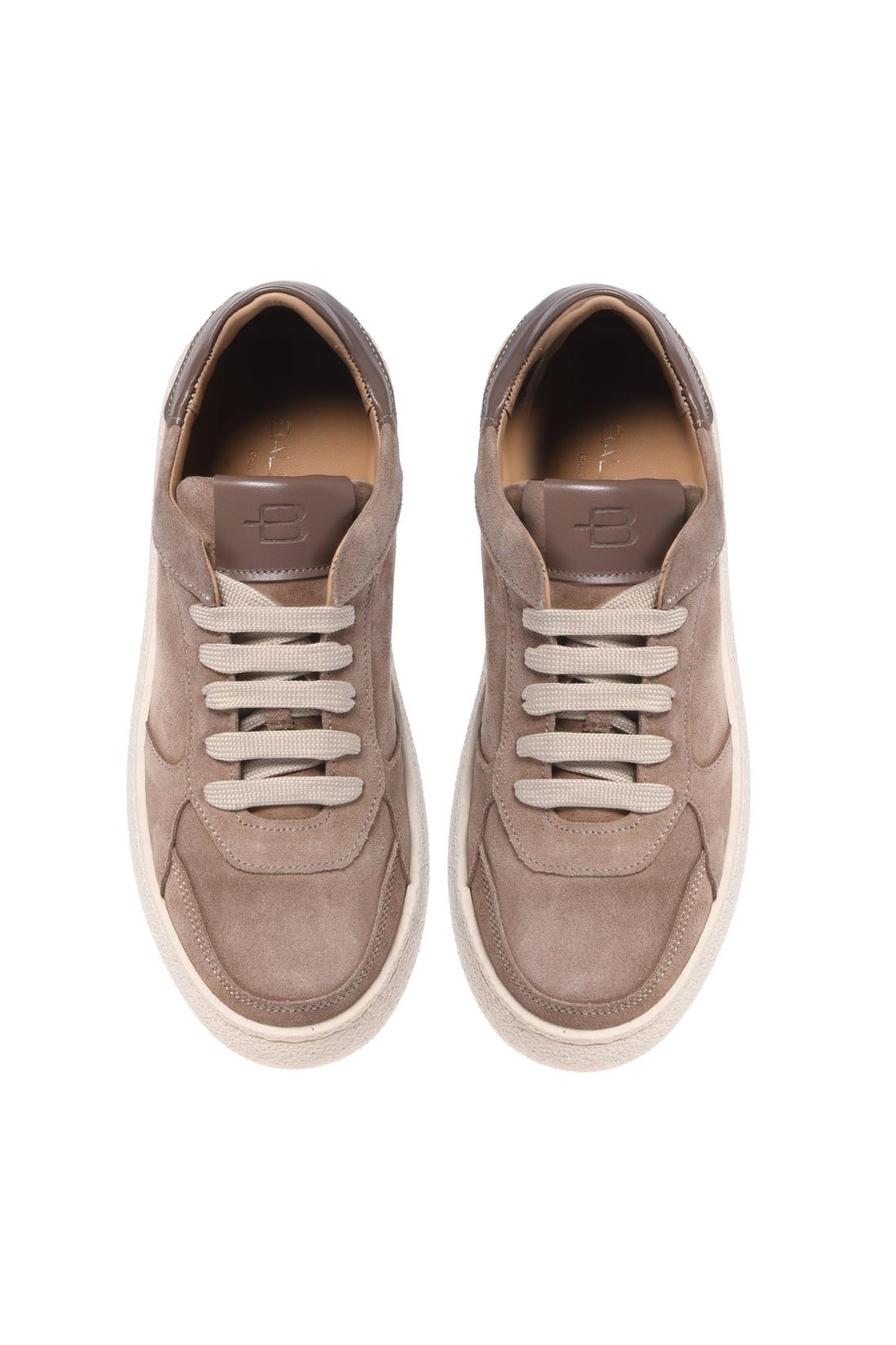 Baldinini-Beige suede leather trainers-Sneaker-Black-Deal-Outlet-by-ARCHIVIST