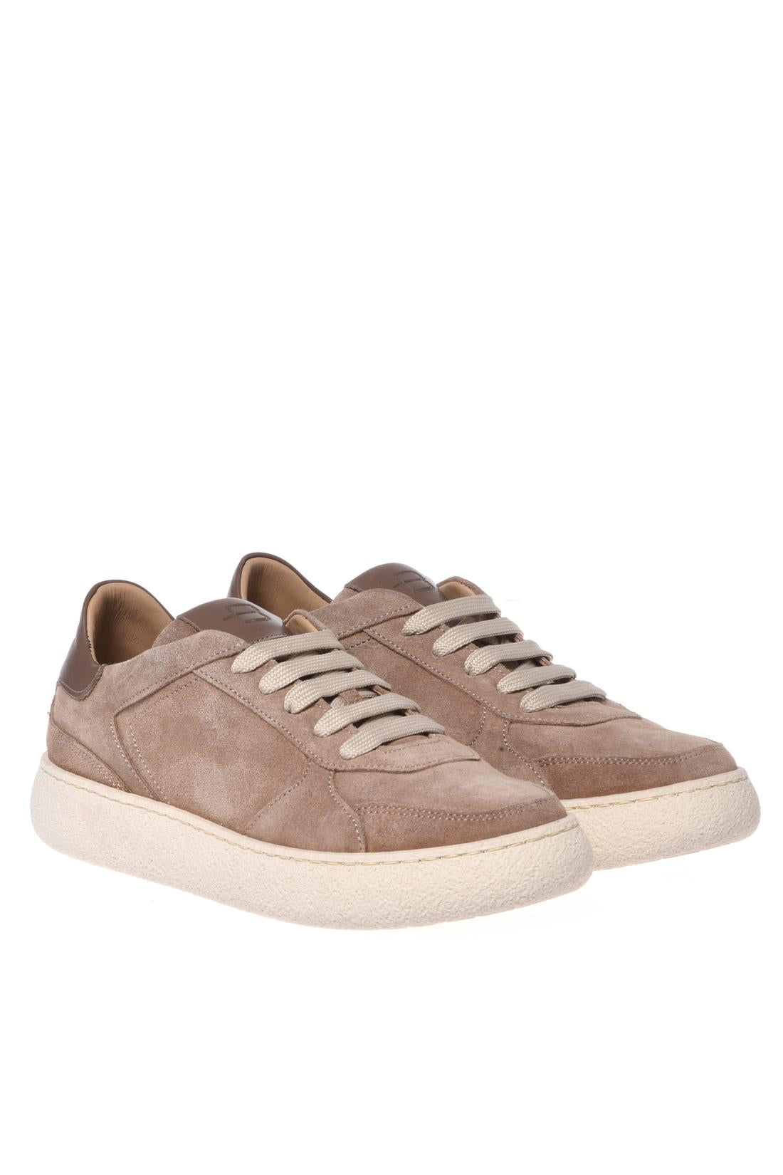 Baldinini-Beige suede leather trainers-Sneaker-Black-Deal-Outlet-by-ARCHIVIST