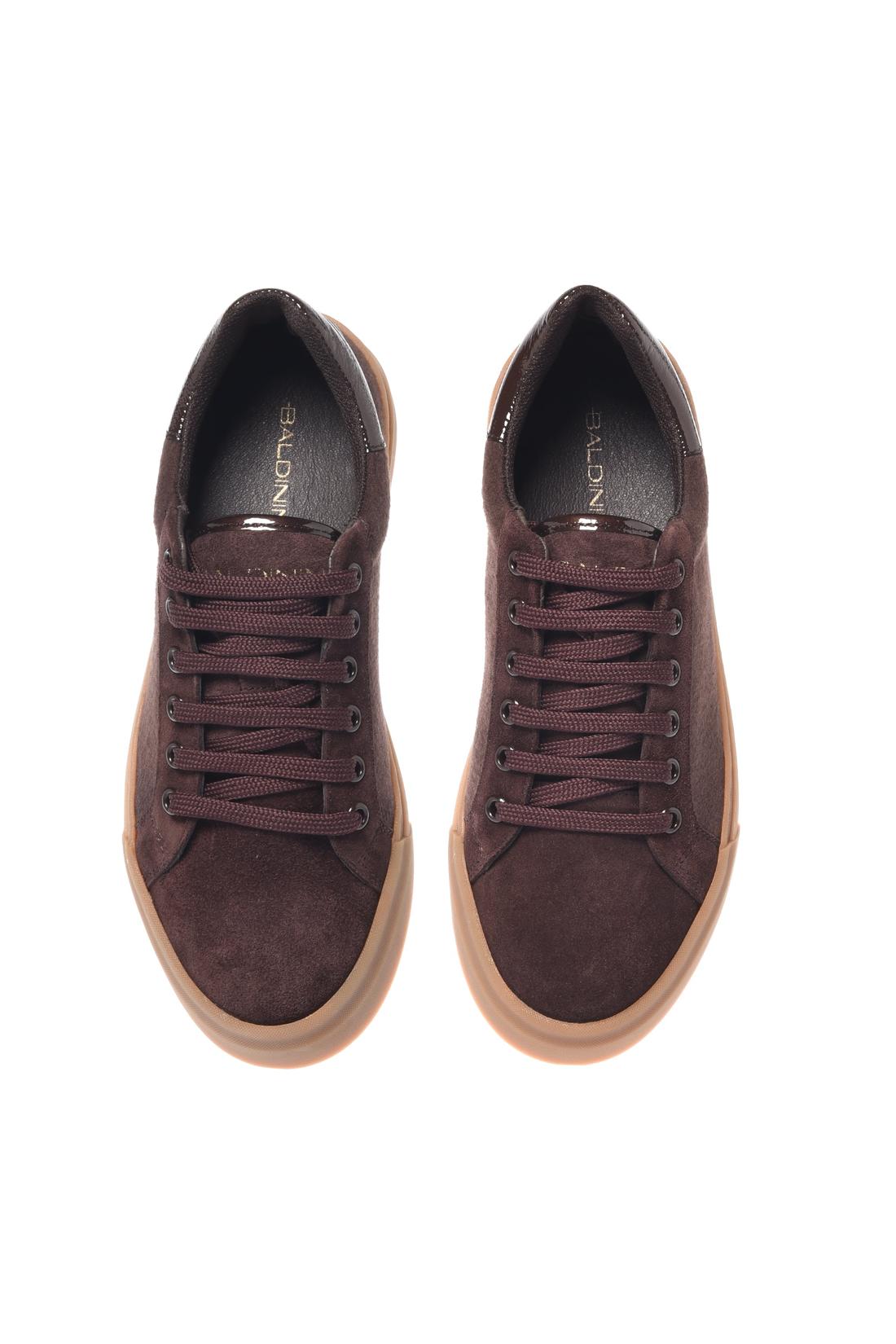 Baldinini-Sneaker in brown leather and brown naplak-Sneaker-Black-Deal-Outlet-by-ARCHIVIST
