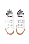 Baldinini-Sneaker in white leather and bordeaux naplak-Sneaker-Black-Deal-Outlet-by-ARCHIVIST