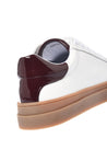 Baldinini-Sneaker in white leather and bordeaux naplak-Sneaker-Black-Deal-Outlet-by-ARCHIVIST