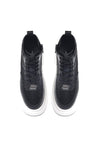 Baldinini-Black leather and rhinestone sneakers-Sneaker-Black-Deal-Outlet-by-ARCHIVIST