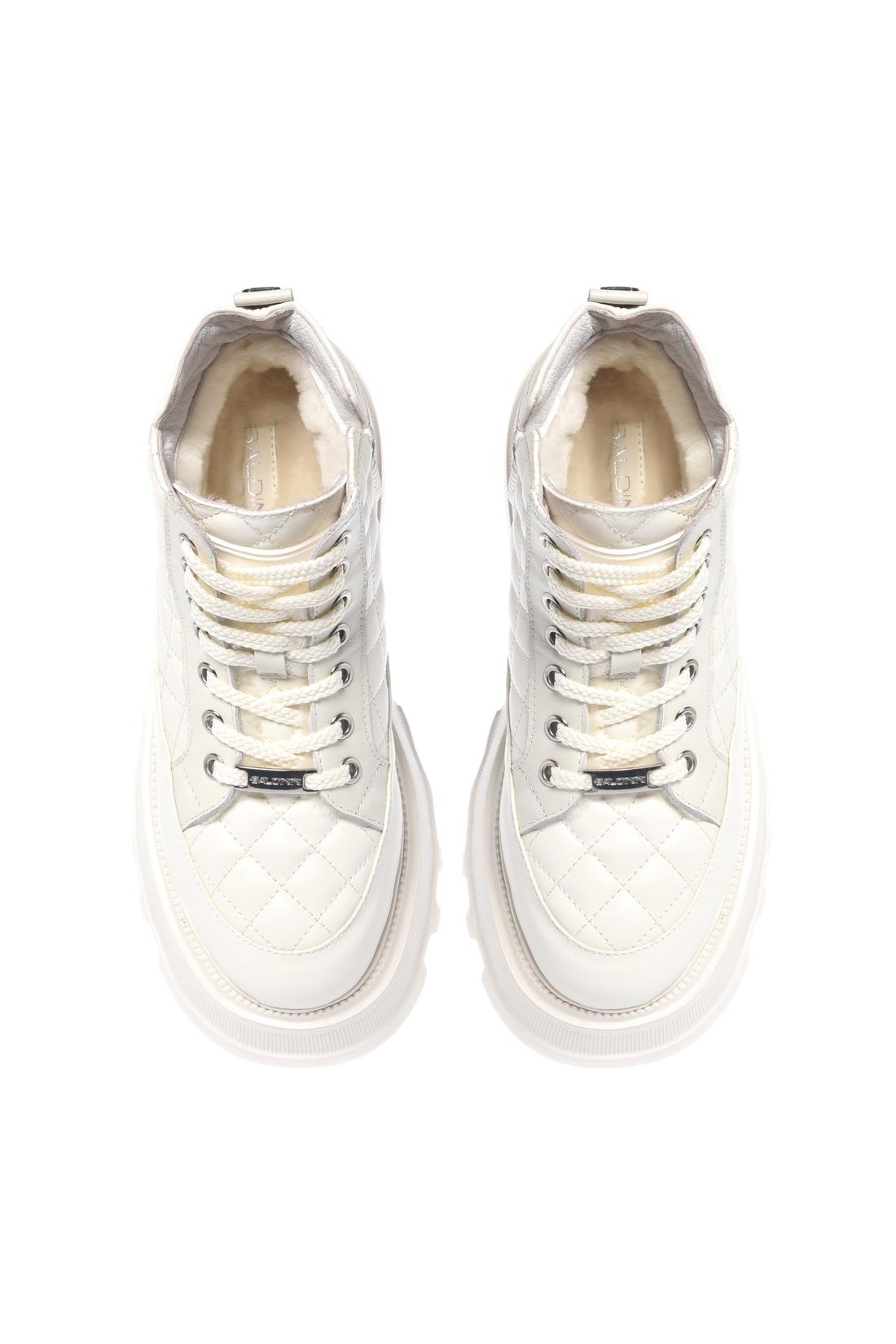 Baldinini-White quilted leather ankle boots-Stiefel & Stiefeletten-Black-Deal-Outlet-by-ARCHIVIST