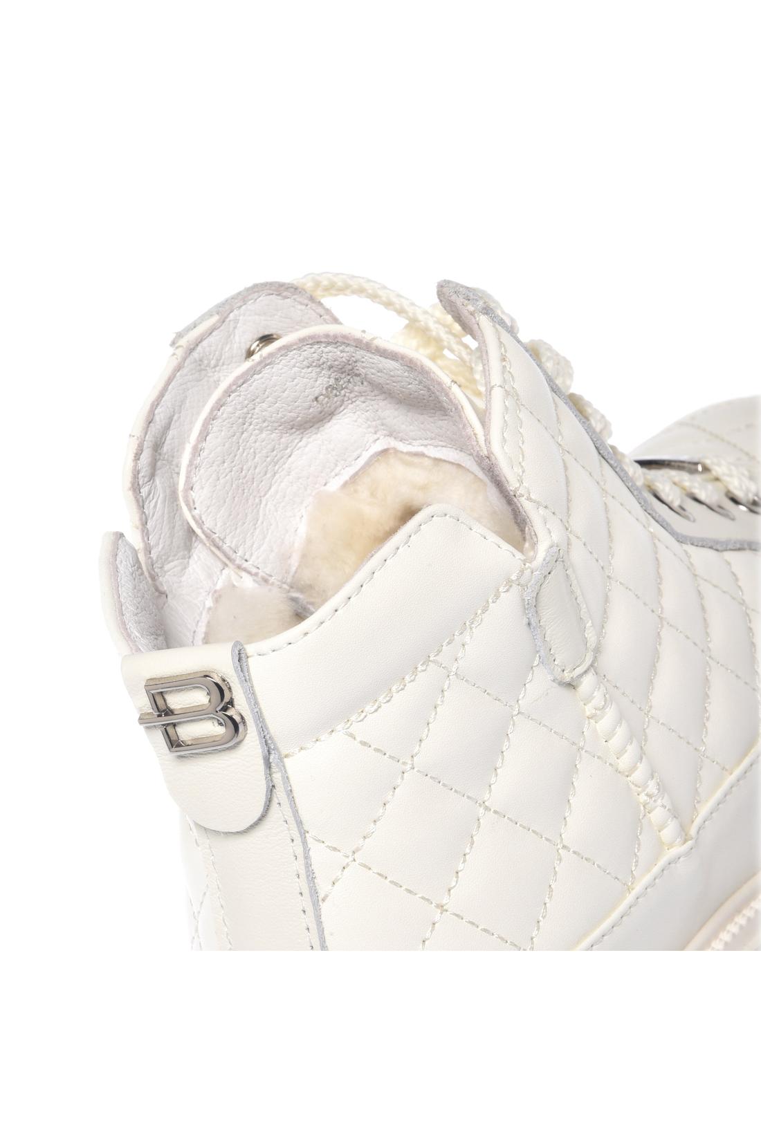 Baldinini-White quilted leather ankle boots-Stiefel & Stiefeletten-Black-Deal-Outlet-by-ARCHIVIST