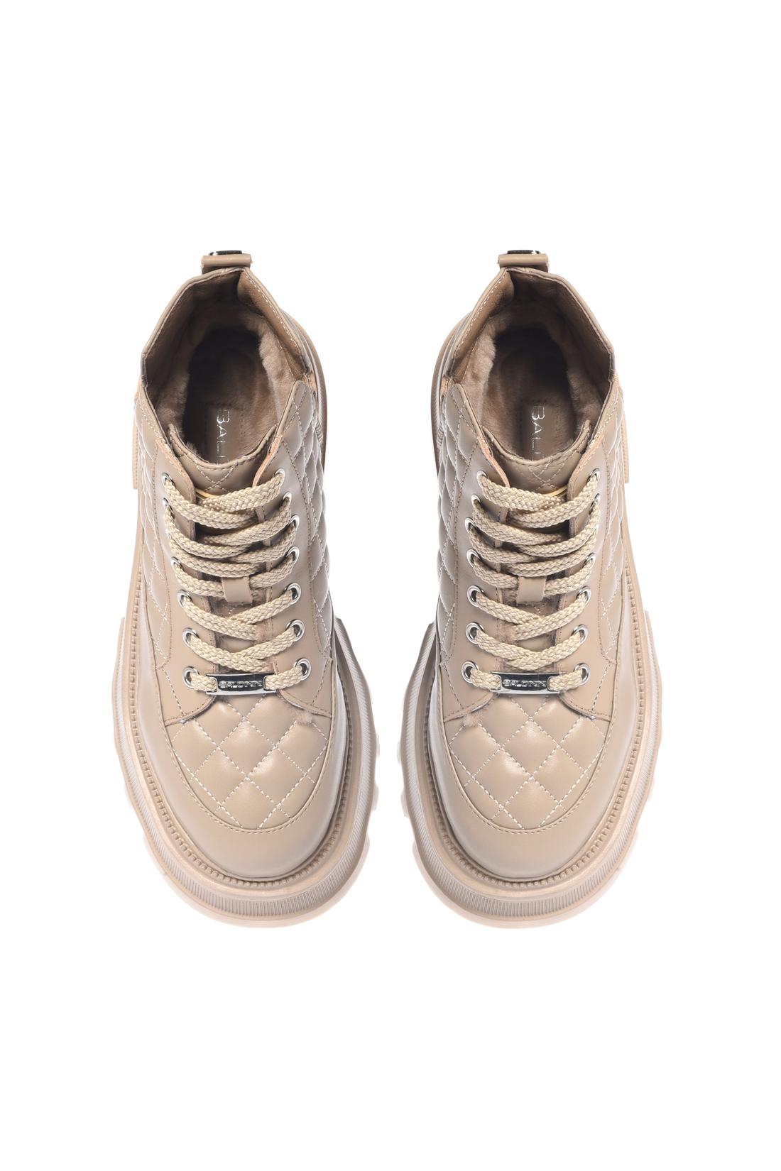 Baldinini-Nude quilted leather ankle boots-Stiefel & Stiefeletten-Black-Deal-Outlet-by-ARCHIVIST