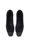 Baldinini-Black patent leather and suede ballerina flats-Flache Schuhe-Black-Deal-Outlet-by-ARCHIVIST