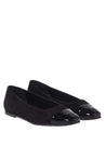 Baldinini-Black patent leather and suede ballerina flats-Flache Schuhe-Black-Deal-Outlet-by-ARCHIVIST
