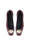 Baldinini-Burgundy Naplak leather ballerina flats-Flache Schuhe-Black-Deal-Outlet-by-ARCHIVIST