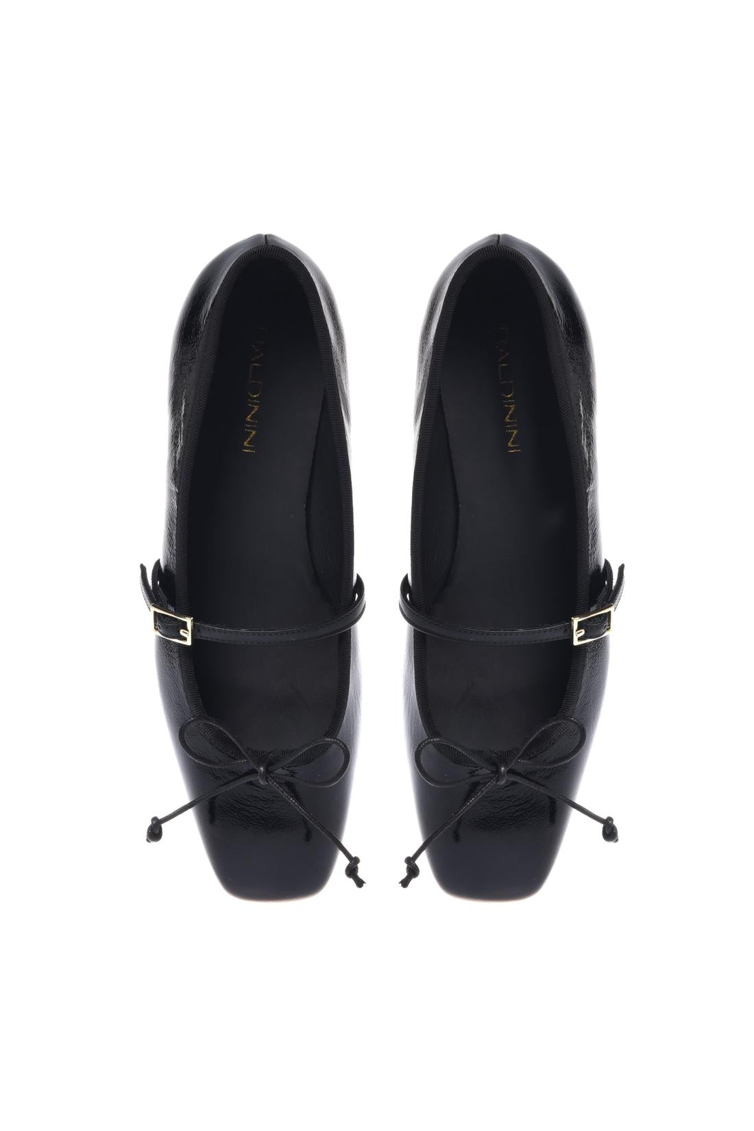 Baldinini-Ballerina in black naplak-Flache Schuhe-Black-Deal-Outlet-by-ARCHIVIST