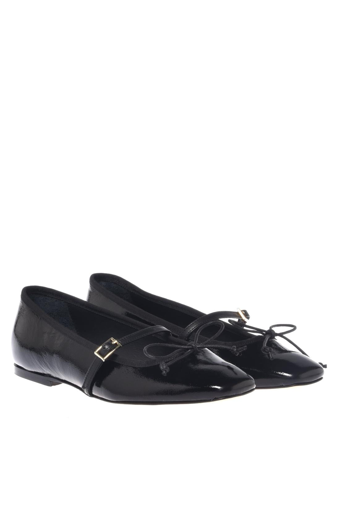 Baldinini-Ballerina in black naplak-Flache Schuhe-Black-Deal-Outlet-by-ARCHIVIST