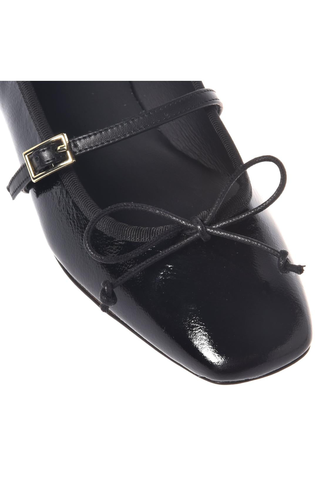 Baldinini-Ballerina in black naplak-Flache Schuhe-Black-Deal-Outlet-by-ARCHIVIST