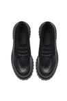 Baldinini-Black leather lace-ups-Flache Schuhe-Black-Deal-Outlet-by-ARCHIVIST