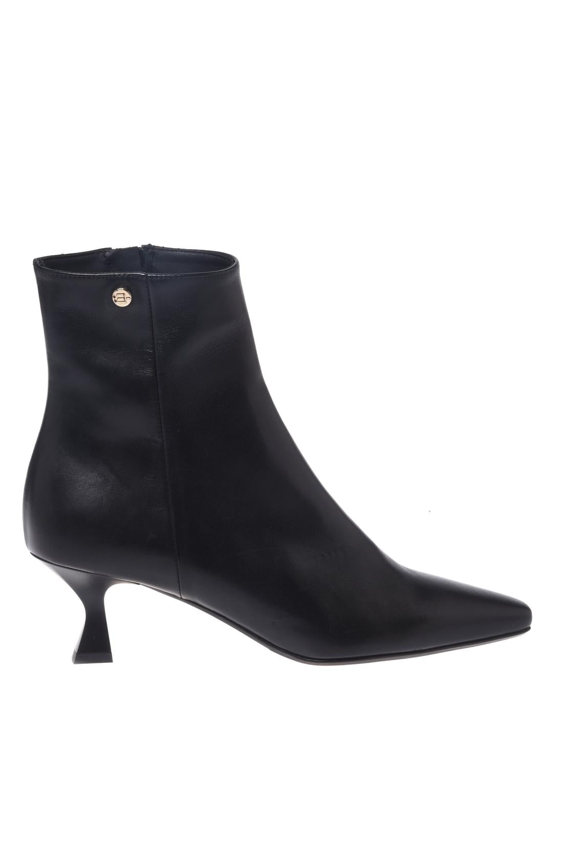 Baldinini-Black Nappa leather ankle boots-Stiefel & Stiefeletten-Black-Deal-Outlet-by-ARCHIVIST