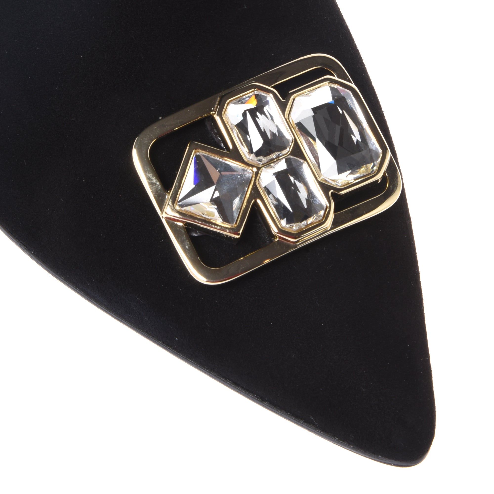 Black suede ankle boots