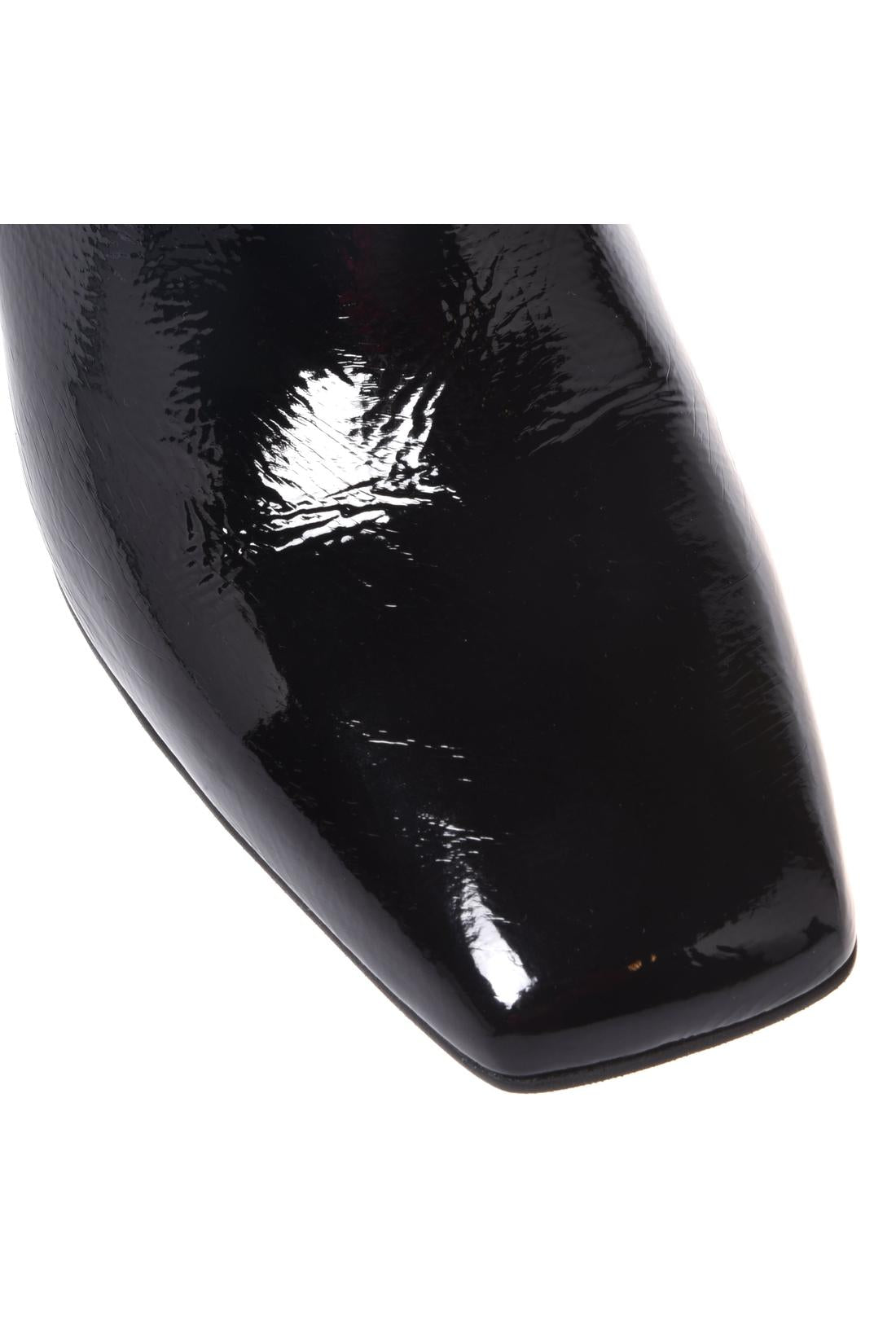 Baldinini-Black Naplak leather ankle boots-Stiefel & Stiefeletten-Black-Deal-Outlet-by-ARCHIVIST