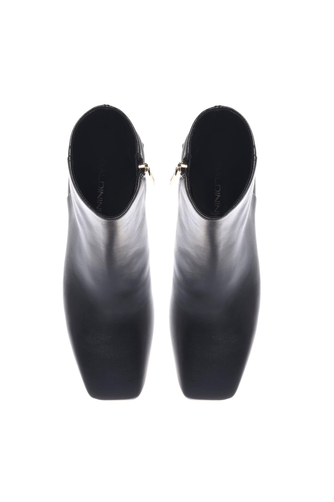 Baldinini-Black leather ankle boots-Stiefel & Stiefeletten-Black-Deal-Outlet-by-ARCHIVIST