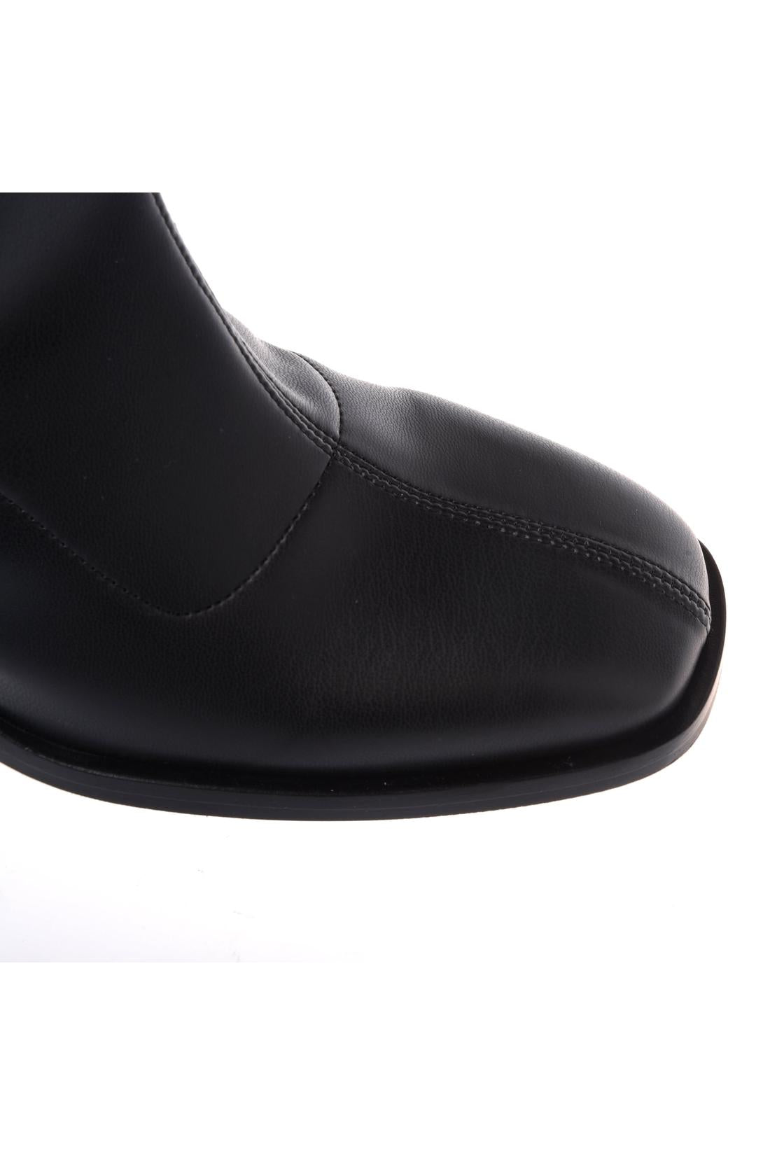 Baldinini-Black eco-leather ankle boots-Stiefel & Stiefeletten-Black-Deal-Outlet-by-ARCHIVIST