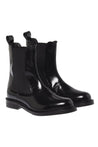 Baldinini-Black brushed leather ankle boots-Stiefel & Stiefeletten-Black-Deal-Outlet-by-ARCHIVIST