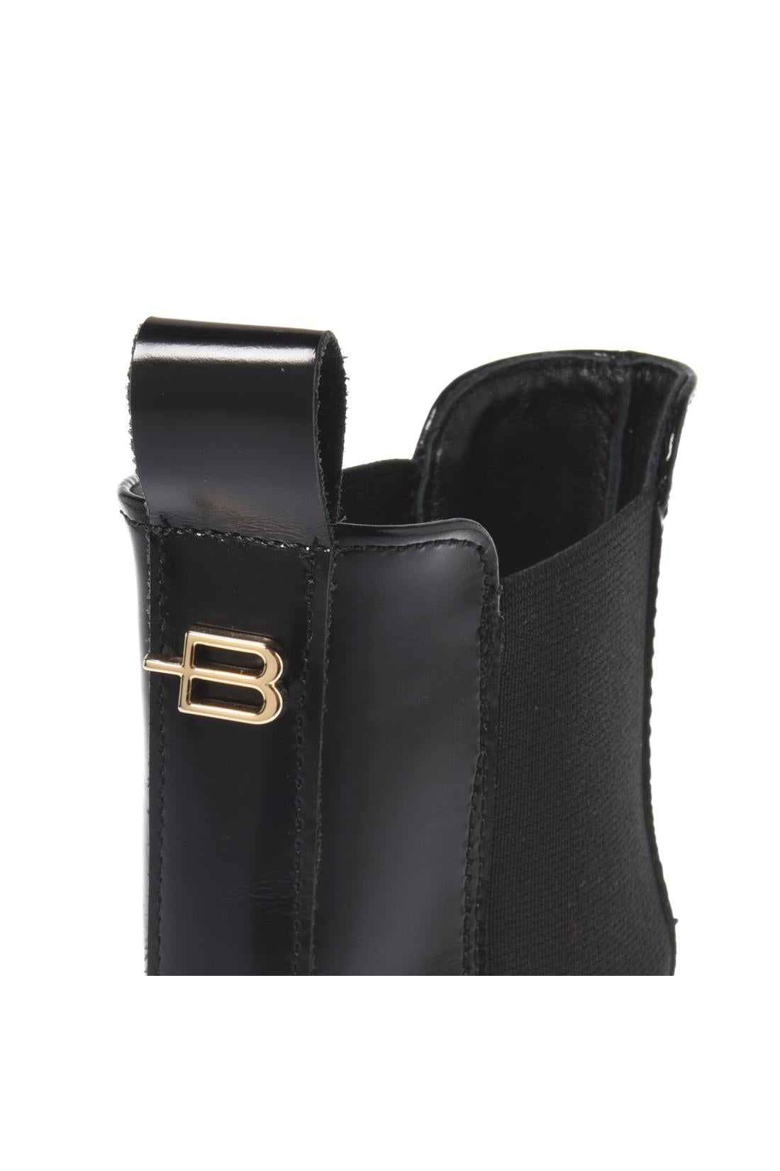 Baldinini-Black brushed leather ankle boots-Stiefel & Stiefeletten-Black-Deal-Outlet-by-ARCHIVIST